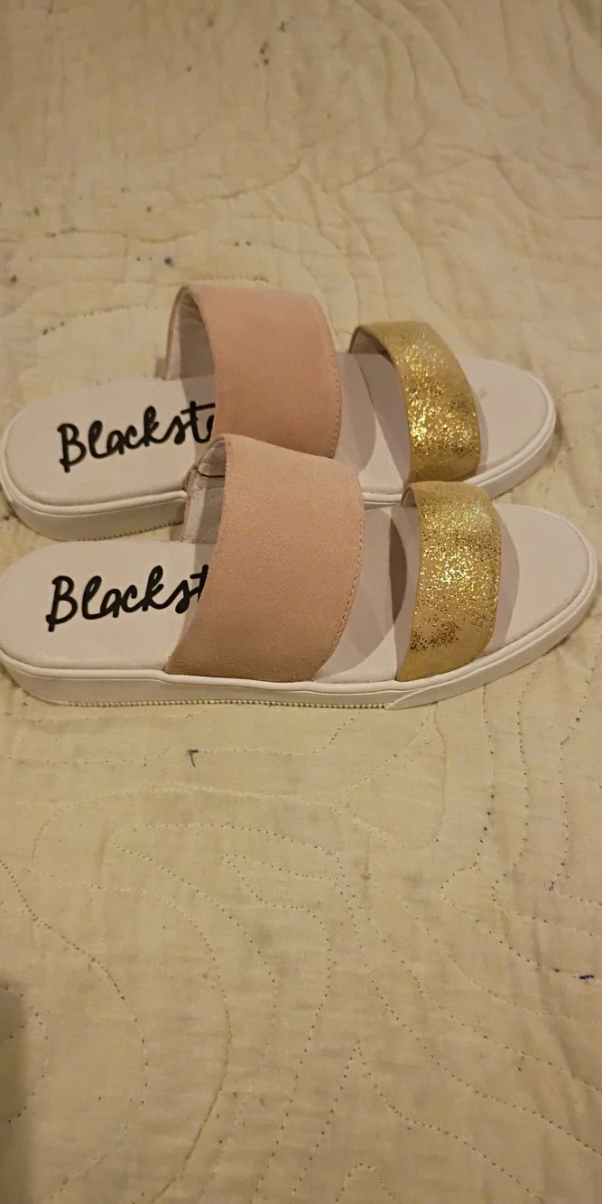 Blackstone Crystal Pink Sandals Shoes 38